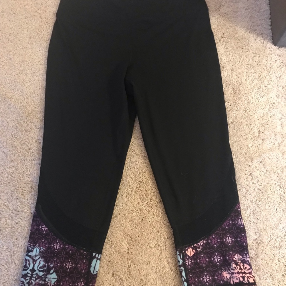 Women’s GAIAM workout pants/leggings bland/purple XL